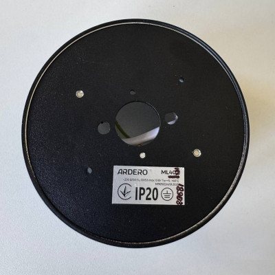 ML403 GX53, чорний, ф100*50 мм  ARD