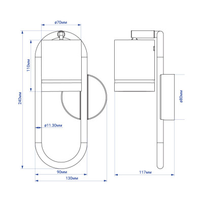 ML380 MR16/GU10 чорний