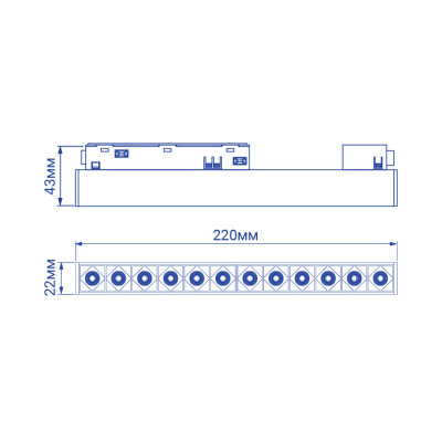 MGN300 12W 4000К 30 град чорний