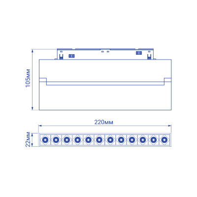 MGN301 12W 4000К 30 град чорний