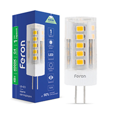 LB-423  AC/DC12V 4W 33leds G4 4000K 320lm