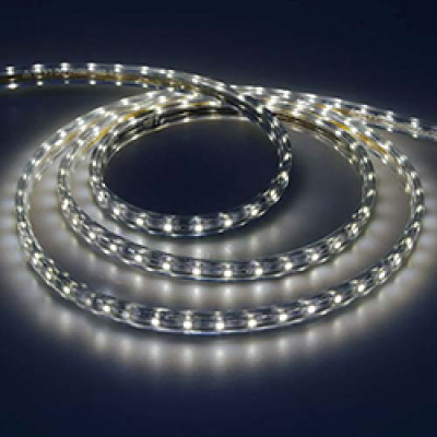 LS704/ SANAN LED-RL 60SMD/m 220V, 4.4W/m 12*7mm холодний білий IP68, min 100m