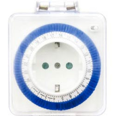 TM31/61924 3500W/16A розетка із таймером (добова) в захисному корпусі IP 44