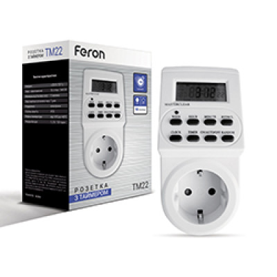 TM22/61925 3500W/16A розетка із таймером (тижнева)