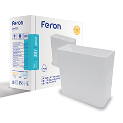 DH028 3W 4000К 230V 100Lm IP54 білий 120*120*50