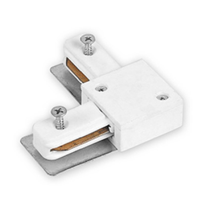 LD1101 конектор кутовий для шинопровода однофазного, білий