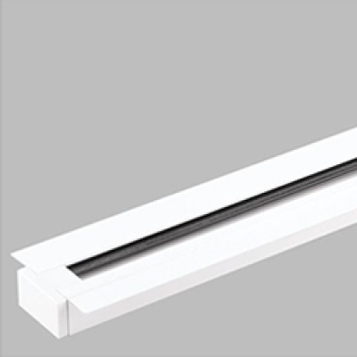 CAB1004 шинопровід однофазний вбудований для трекових світильників, білий 2м