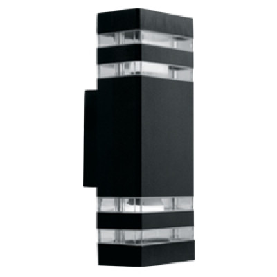 DH0807 230V без лампи 2*Е27 IP54 чорний 110*65*300