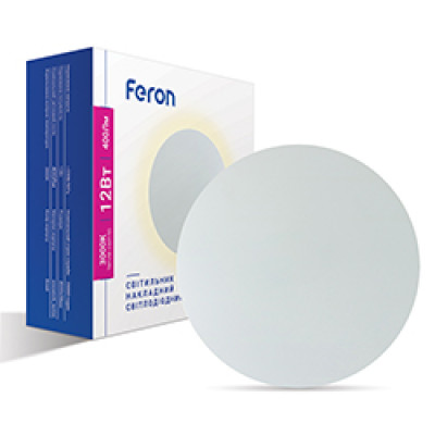 AL8110 230V 12W круг, білий 400LM 3000К 200*50mm IP20