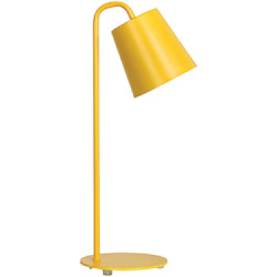DE1440 настільний світильник жовтий E27, мережевий шнур із вимик. 1,5м (510*250*160мм)