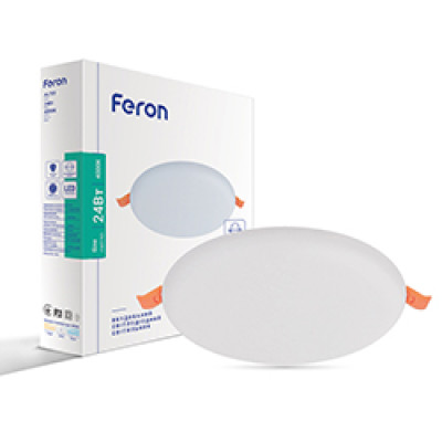 AL701 24W 2400Lm 4000K круглий вбудований 170*20mm