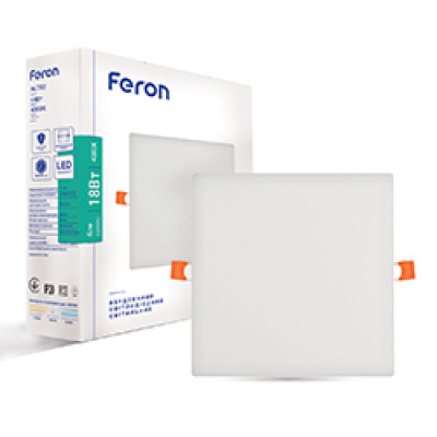 AL702 18W 1800Lm 4000K квадратний вбудований 120*20mm