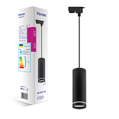 ML328-TR MR16/GU10, 70*260мм, підвіс 120 см, чорний