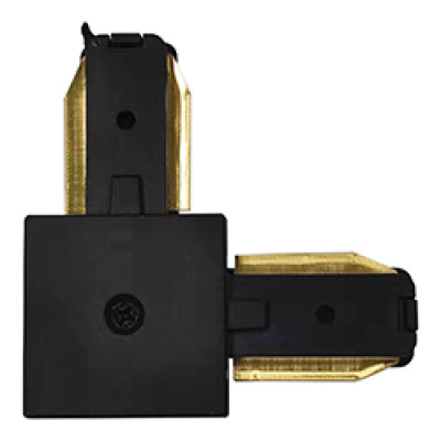 LD1201-P конектор кутовий для шинопровода однофазного, чорний