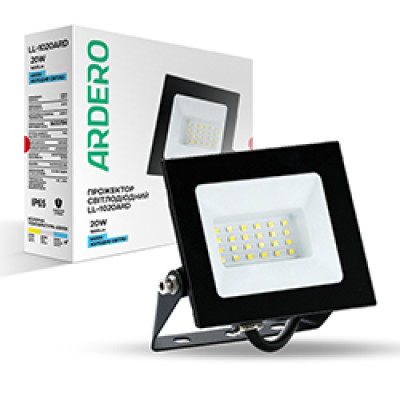 LL-1020ARD 20W 1600Lm 6500K (126,5*114*28мм) чорний IP65