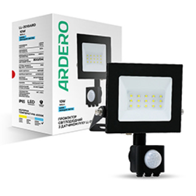 LL-2010ARD 10W з датчиком 800Lm 6500K (145*126,5*71мм) чорний IP65