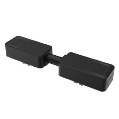 LD4003 ULTRA прямий чорний конектор живлення для шинопроводу, 120*25*18 мм