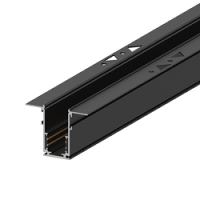 CABM1002 чорний 3м вбудований шинопровід для низьковольтних трекових світильників