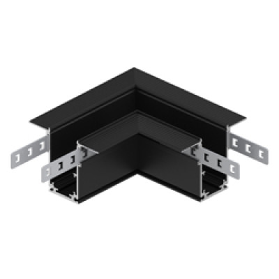 LD2006 кутовий чорний з'єднувач для вбудованого шинопроводу CABM1002