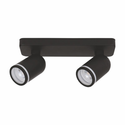 ML316-2 MR16/G5.3 чорний, подвійний, поворотний, 250*70*135мм