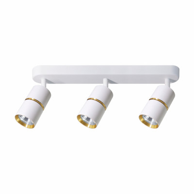 ML312-3 MR16/GU10, білий+золото, потрійний, поворотний, 3 x Ф55*100мм BAMBOO