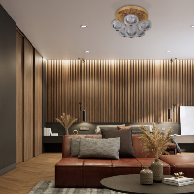 AL6186-1ARD 22W 2600Lm  4000K  480*310mm золотий GATSBY