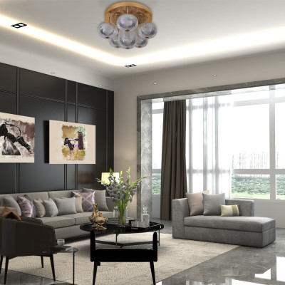 AL6186-1ARD 22W 2600Lm  4000K  480*310mm золотий GATSBY