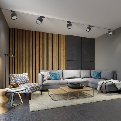 ML433 GX53, чорний, ф80*98 мм  LC