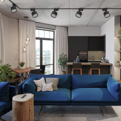 ML433 GX53, чорний, ф80*98 мм  LC