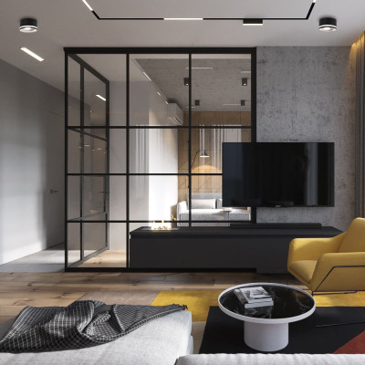 ML406 GX53, чорний, ф80*45 мм  ARD