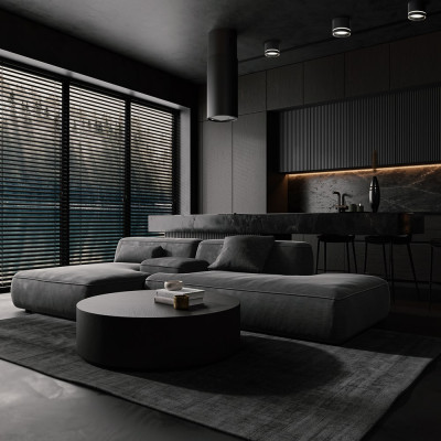 ML408 GX53, чорний, ф82*80 мм  ARD