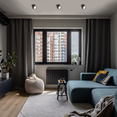 ML418-1 GX53, чорний, поворотний, ф82*93 мм  ARD