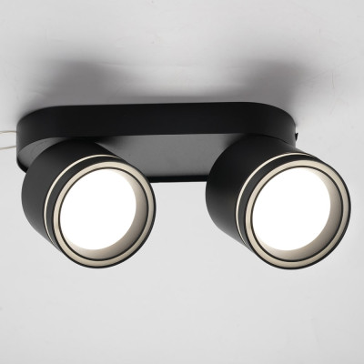 ML418-2 GX53, чорний, подвійний, поворотний, 220*82*93 мм  ARD