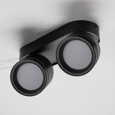 ML418-2 GX53, чорний, подвійний, поворотний, 220*82*93 мм  ARD