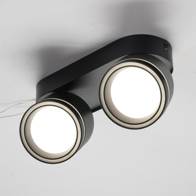 ML418-2 GX53, чорний, подвійний, поворотний, 220*82*93 мм  ARD