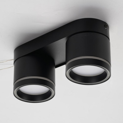 ML418-2 GX53, чорний, подвійний, поворотний, 220*82*93 мм  ARD