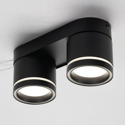 ML418-2 GX53, чорний, подвійний, поворотний, 220*82*93 мм  ARD