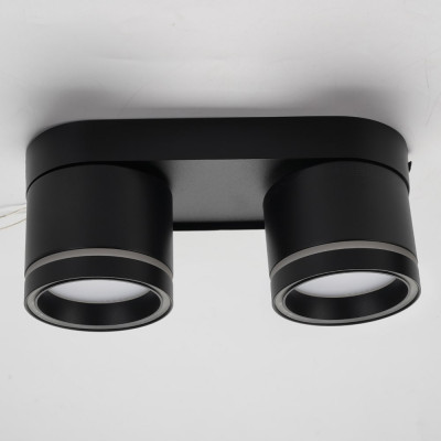 ML418-2 GX53, чорний, подвійний, поворотний, 220*82*93 мм  ARD