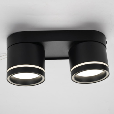 ML418-2 GX53, чорний, подвійний, поворотний, 220*82*93 мм  ARD