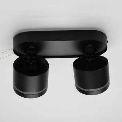 ML418-2 GX53, чорний, подвійний, поворотний, 220*82*93 мм  ARD