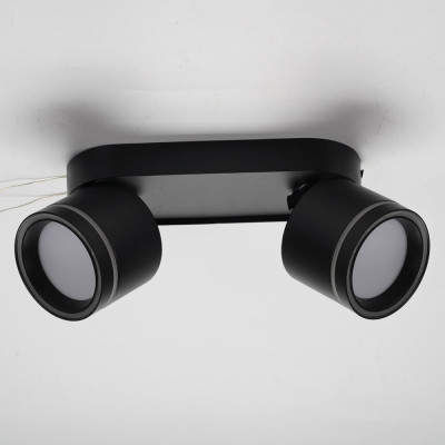 ML418-2 GX53, чорний, подвійний, поворотний, 220*82*93 мм  ARD