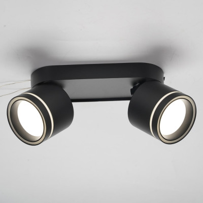 ML418-2 GX53, чорний, подвійний, поворотний, 220*82*93 мм  ARD