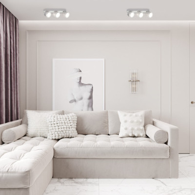 ML418-3 GX53, білий, потрійний, поворотний, 345*82*93 мм  ARD