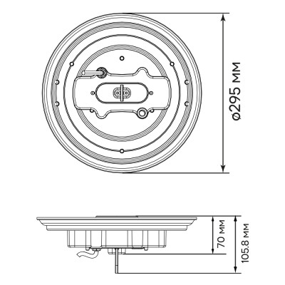 AL1011 150 Вт, світильник промисловий highbay, 90°, 6500K, IP65, ф295*70 мм ARD