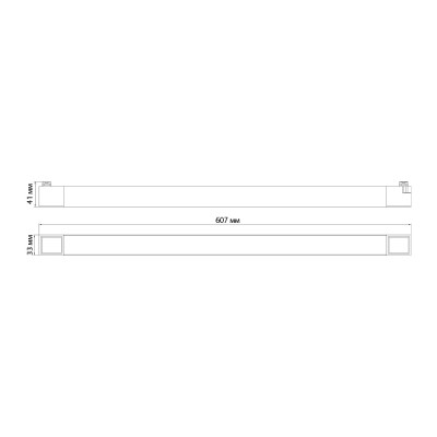 AL122 40Вт 4000К 120 град чорний 607*33*41 мм ARD