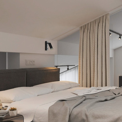 ML511-S MR11/G5.3, з вимикачем, чорний, поворотний, 130x60x160 мм  ARD