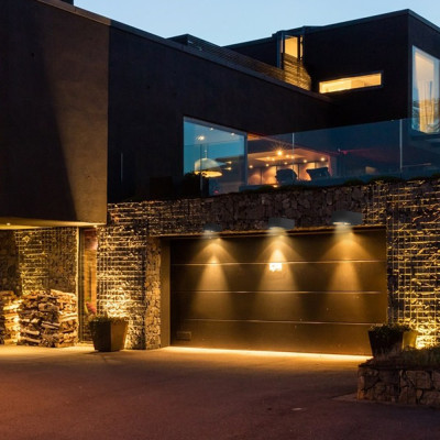 DH0120ARD 230V без лампи 1*GX53, чорний 110*95*45mm IP54 HALL