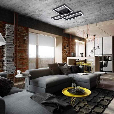 AL6494ARD 75W 1800Lm 3000K-6000K 560*480*135mm чорний URBAN B