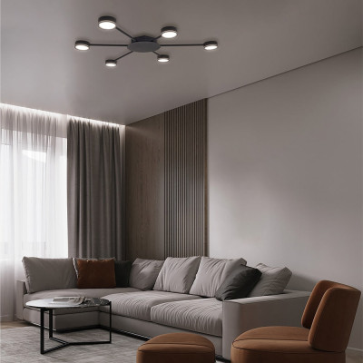 ML471-6, чорний, 6*GX53, 790*755*55мм LC