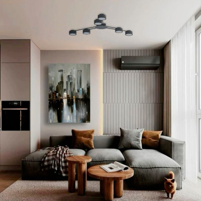 ML472-6, чорний, 6*GX53, Ф1000*55мм LC